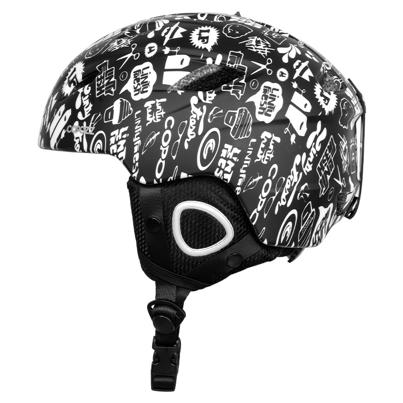 Copozz-스키 헬멧 하프 커버리지 스노우 보드 모토 스노우 모빌 안전 스노우 헬멧 성인 및 어린이용, 겨울 따뜻한 헬멧